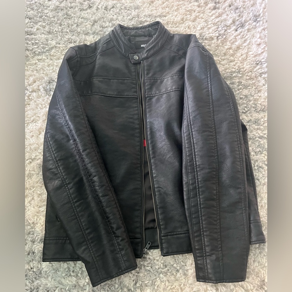 Black Murano Leather Jacket new condition #leathererjacket